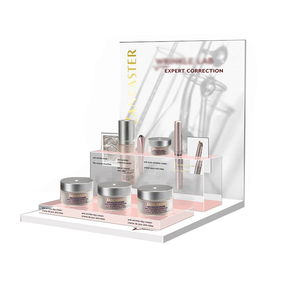 Tùy chỉnh Acrylic mỹ phẩm trang điểm hiển thị đứng thương hiệu truy cập bán lẻ Son môi <span class=keywords><strong>Countertop</strong></span> Nước hoa <span class=keywords><strong>Showcase</strong></span> - Product Image 3