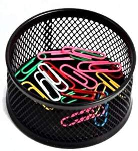 Bureau En Métal Noir de Bureau En Treillis Métallique 5 Pièces Ensemble Organisateur de Bureau avec 2 Niveaux bac à Documents, porte-Stylo, porte-notes - Product Image 5