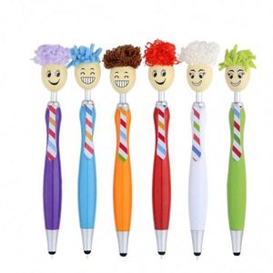 Creative Quirky Plastic Ballpoint <b>Pen</b> Custom Mop Head Design Hot-selling for Kids and Students - Product Image 6