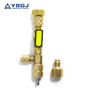 Van lõi Remover cài đặt công cụ R410A R22 AC <span class=keywords><strong>Schrader</strong></span> van lõi Remover Kích thước kép 1/4 "& 5/16" cổng HVAC van lõi loại bỏ - Product Image 5