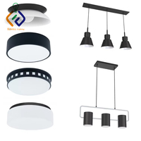 Proveedor de Iluminación para Hoteles, Lámpara de Techo Hampton Kinetic/Scenic, Acabado Negro Mate