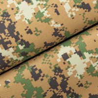 Tissu Oxford tissé antistatique imprimé camouflage Marpat 100% polyester pour bagages et sacs, imperméable 5*5 72T 600D PVC pour filles