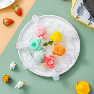 Molde de silicona rectangular para helados con diseño de animales <span class=keywords><strong>y</strong></span> frutas, ecológico, de grado alimenticio, novedad de verano <span class=keywords><strong>2022</strong></span> - Product Image 6