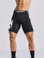 Pantalones Cortos Deportivos de Compresión para Hombre, Material de Alta Elasticidad, Adecuados para Senderismo, Trotar, Ciclismo y Entrenamiento Físico al Aire Libre