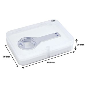 Penna USB apribottiglie chiave per auto in metallo Pendrive da 4GB a 128GB capacità di memoria 2.0 interfaccia scatola di imballaggio con confezione regalo - Product Image 3