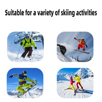 Casque de ski de neige double sport unisexe CE EN1077 résistant aux chocs, léger, confortable et sécurisé avec support pour lunettes