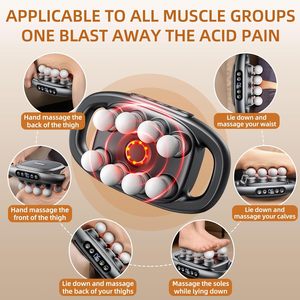 Pistola de Masaje Fascial Recargable de 8 Cabezales con Motor sin Escobillas, Masajeador de Vibración de Alta Potencia para Relajación Corporal Completa, Capacidad de 49 kg para Músculos del Cuello - Product Image 5