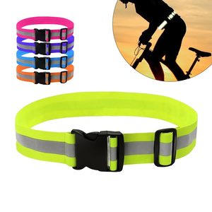 Riflettente Elastico fascia Della Vita Della Cinghia Della Banda Ad Alta Visibilità di Notte Da Corsa Ciclismo Jogging Arrampicata di Sicurezza di Sicurezza - Product Image 1