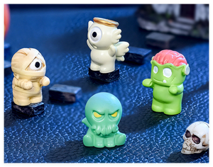 Decoración de fiesta 3D, Mini figuritas coleccionables de Navidad, juguete para niños para regalo, sombrero de calabaza, fantasma, resina, figura de Hospital de Halloween - Product Image 6