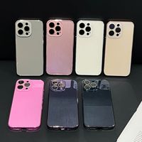 Casing Ponsel Kaca Temper Anti Gores Glossy Untuk IPhone 17 16 15 14 13 12 11 Pro Max Pelindung Lensa Hard Back Cover Funda