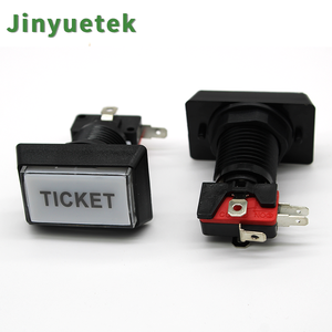 JY Wholesale in Stock 49.8x33mm Custom Label Rectangular Illuminated Arcade Push Button for <strong>Game</strong> &amp; Vending Machine - Product Image 1