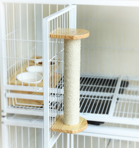 Nieuwste Stijlen Kat Activiteit Boom Met Kras Palen, Muur Gemonteerde Jute Krabber Grenen Hangmat Voor Katten Duurzame 5 Stuks Huisdier Katten - Product Image 2