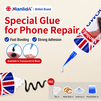 Adhésif pour téléphone Nianlida 25/50/110ml T7000 noir, flexible, adhérence forte, pour cadre de téléphone, coque arrière, bord d'écran, réparation de précision
