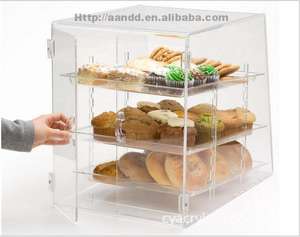 Vitrina de Acrílico Transparente para Exhibición de Alimentos, Pan y Donuts, Mueble de Exhibición para Panadería - Product Image 3