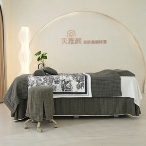 Couvre-lit <span class=keywords><strong>pour</strong></span> <span class=keywords><strong>table</strong></span> <span class=keywords><strong>de</strong></span> traitement <span class=keywords><strong>de</strong></span> <span class=keywords><strong>massage</strong></span> spa 4 pièces avec trou <span class=keywords><strong>pour</strong></span> le visage <span class=keywords><strong>Drap</strong></span> <span class=keywords><strong>de</strong></span> <span class=keywords><strong>massage</strong></span> doux et ajusté <span class=keywords><strong>pour</strong></span> canapé Ensemble <span class=keywords><strong>de</strong></span> draps antidérapants - Product Image 2