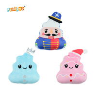 Famipet Fabricant Grossiste Nouveau Jouet pour Chien en Peluche Sonore et Froissée, Design en Forme de Crotte de Noël, Mignon et Doux
