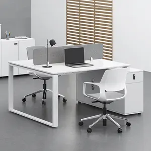 Modern Modular 2 4 6 Person Office Desk Work Station Workstation Table For Sale