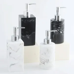 新颖设计洗手液瓶乳液容器树脂淋浴分配器浴室配件皂液分配器