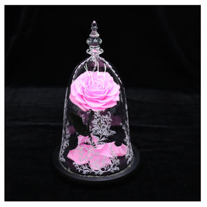 Kuning-cúpula de cristal con luces led, flor de <span class=keywords><strong>la</strong></span> bella y <span class=keywords><strong>la</strong></span> <span class=keywords><strong>bestia</strong></span>, flor preservada de bella Rosa duradera - Product Image 6