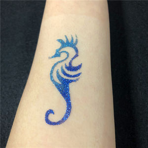 ชุดสักลายกลิตเตอร์สำหรับเด็กแบบมืออาชีพ พร้อมหมึกและลายฉลุสำหรับเพ้นท์ตัวที่ปรับแต่งได้ - Product Image 6