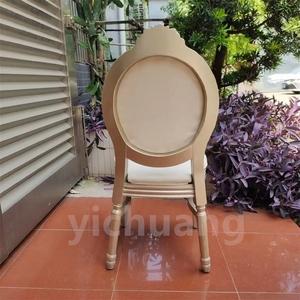 Chaise de banquet de luxe en bois massif à dossier ouvert, style Louis, pour événements, hôtels, mariages, salons - Vente en gros - Product Image 3