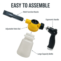Lance à mousse haute pression en plastique pour nettoyeur de voiture, pistolet pulvérisateur de mousse pour le nettoyage des véhicules, directement de l'usine
