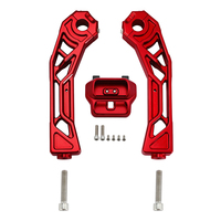 Elevador de Manillar y Soporte para Medidor XF160746-5-R+XF160746-A-R de 10 Pulgadas, Compatible con Harley Softail Fat Boy 2018-2025