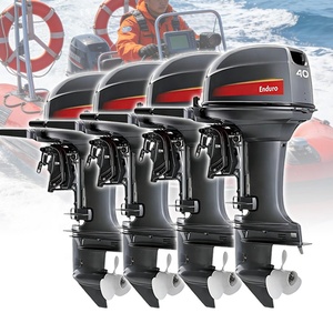 Nouveau moteur marin à essence 40 CV, moteur de bateau 2 temps avec système de trim et d'inclinaison pour rénovation/amélioration - Product Image 3