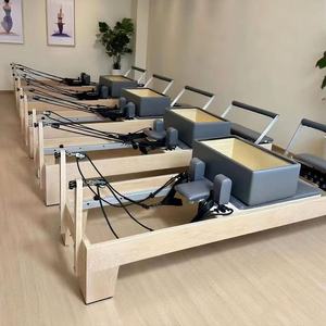 Cama de Pilates Deslizante para Ejercicio Corporal en Casa, Reformer de Pilates de Madera de Arce para Estudio de Yoga - Product Image 3