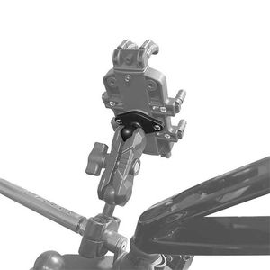 Support de caméra à double rotule en alliage d'aluminium avec tête sphérique diamantée, base de 1 pouce et rotule en caoutchouc de 6 mm pour la photographie - Product Image 4