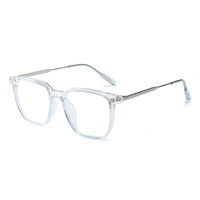 Lunettes tendance à monture carrée, anti-lumière bleue, à changement de couleur, style vintage, look naturel, Dragon Phoenix