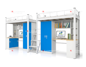 Gỗ Đại Học ký túc xá Loft giường tầng với Bàn máy tính - Product Image 5