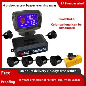 Radar Trasero Impermeable con Pantalla LCD a Color de 8 Sensores y Alerta Sonora, Asistente de Reversa de 6 Sensores, Sistema Completo de Asistencia Delantera para Coche LFD-PS-4. Sensor de 6 ejes Rev - Product Image 3