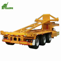 2 essieux 3 essieux 20 pieds 40 pieds benne basculante conteneur semi-remorque de camion à vendre