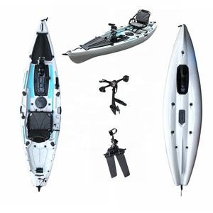 Bote de Remo Vicking de 12 pies para una Persona, con Motor <span class=keywords><strong>El</strong></span>éctrico para Kayak, Material HDPE, para Paseos Oceánicos, con Doble Pedal - Product Image 1