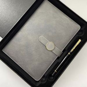 Set de Regalo Empresarial Personalizado con Logotipo, Libreta de Cuero PU con Cierre, Bolígrafo, Agenda, Diario A5, Cuaderno de Tapa Dura - Product Image 4