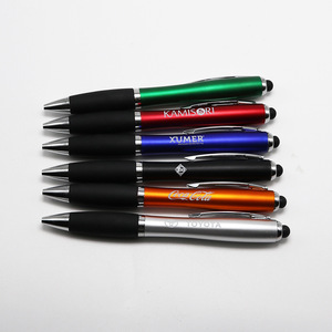 3 trong 1 tùy chỉnh engravable <span class=keywords><strong>LED</strong></span> Light-up Logo bút bi nhựa và kim loại cơ thể với cảm ứng mềm mại cho Stylus cho thể thao khuyến mãi - Product Image 4