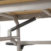 Table et chaises de cantine scolaire pliantes et mobiles, modernes, étanches, personnalisables, 12 places