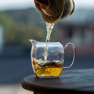 Transparent Glass Fairness Cup Thickened Heat Resistant Kung Fu <b>Tea</b> <b>Set</b> Accessory For Afternoon <b>Tea</b> Cylinder Shape Without Lid - Product Image 2