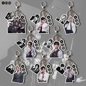 2026 World Tour Arirang Wholesale Kpop Idol Bangtan Boys Jungkook V Jimin Jin Suga Rm Eco-Friendly Safe Acrylic <strong>Keyring</strong> <strong>Charms</strong> - Product Image 2