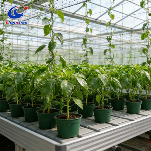 Invernadero Agrícola Grande <span class=keywords><strong>de</strong></span> Múltiples Tramos con Malla para Plantas Trepadoras, Cama <span class=keywords><strong>de</strong></span> Semillero y Banco Rodante Móvil - Product Image 6
