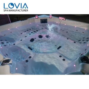 อ่างอาบน้ำร้อนแบบหรูหราขนาด5 6คนอ่างอาบน้ำพลาสติกสี่เหลี่ยม - Product Image 3