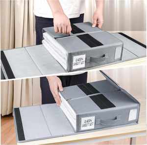 Custom Logo Oxford Fabric Bed Sheet <b>Box</b> Organizers <b>Storage</b> SheetCube Duvet Cover <b>Box</b> - Product Image 5