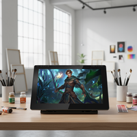 Écran de dessin numérique KSTAR 16HD 15,6 pouces, écran d'ordinateur LCD IPS USB-C pour interface, taux de rapport 233PPS, résolution du stylet 5080LPI