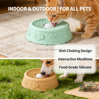 Balle roulante en silicone pour animaux de compagnie 2026 : Distributeur lent de friandises liquides pour chiens, bol à lécher pour l'enrichissement