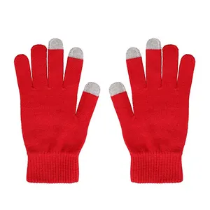 Gants d'hiver en tricot magique pour hommes et femmes unisexes bon marché avec écran tactile