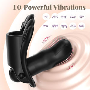 Kadın giyilebilir uzaktan kumanda klitoris stimülatörü külot ekle yapay penis Anal popo fiş vibratörler seks oyuncak kadın mastürbasyon için - Product Image 2