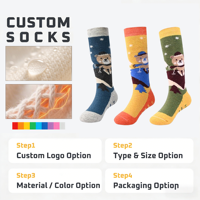 Nouvelles chaussettes de ski en laine pour enfants, entièrement doublées en terry, épaisses, chaudes, pour la randonnée, le trekking, les sports de plein air, hauteur genou, écologiques