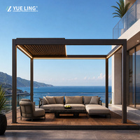 Pergola en aluminium à toit à lamelles Progola, sur mesure pour les constructeurs et les entrepreneurs, terrasse, jardin, protection contre la pluie, ombrage