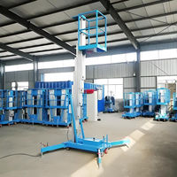 Nacelle élévatrice monomât en aluminium ou nacelle télescopique en alliage d'aluminium pour travaux en hauteur